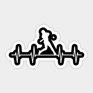 Baseball Heartbeat, Baseball Player Gift Sticker